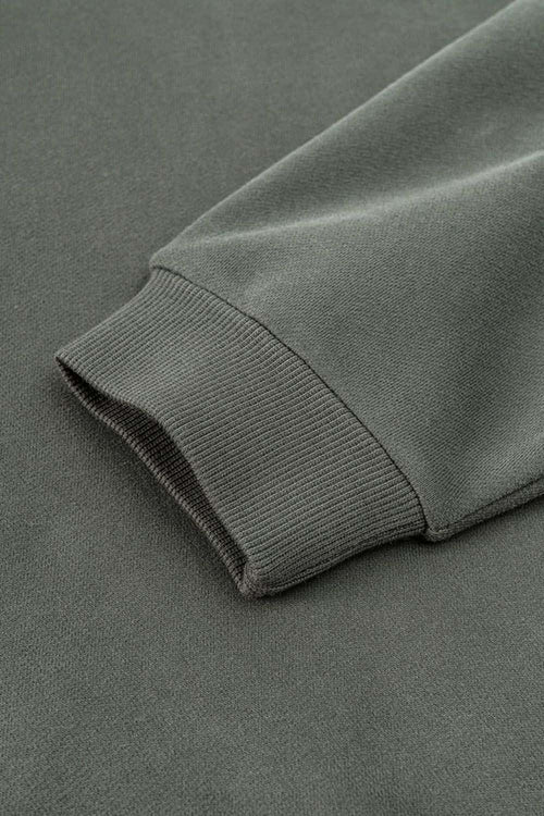 Fleece Lined Minimalist Hoodie - Vitex Ash