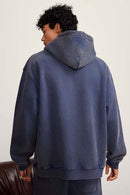 Heavyweight Washed Vintage Fleece Hoodie - Royal Blue