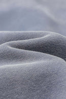 Vintage Gradient Fleece Zip-Up Hoodie - Blue