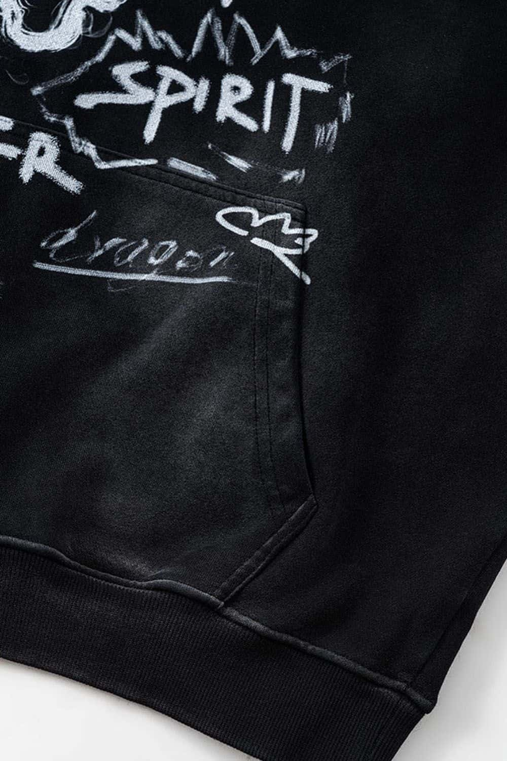 Loose-Fit Graffiti Hoodie