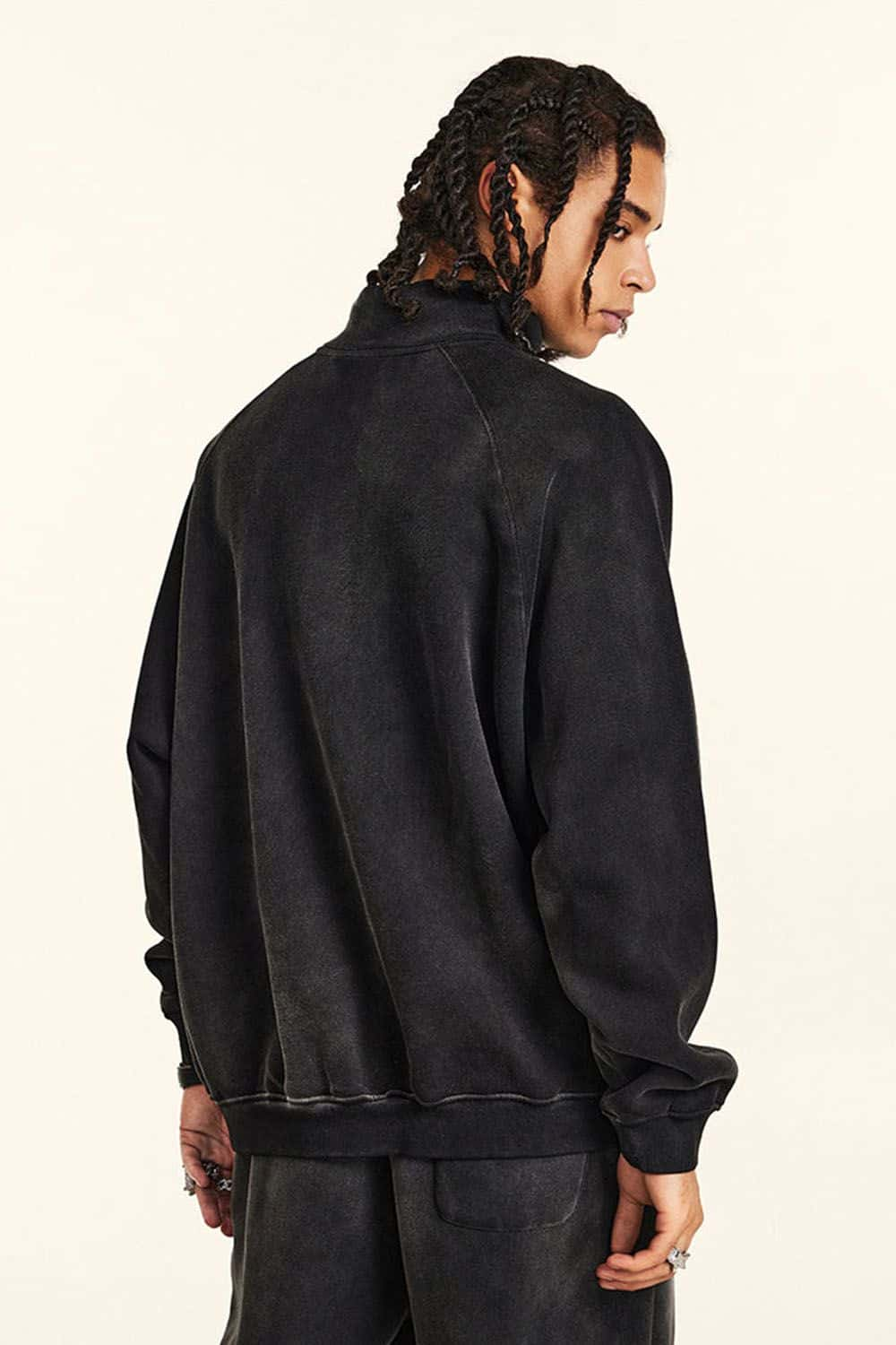 Heavyweight Half-Zip Fleece-Lined Sweatshirt