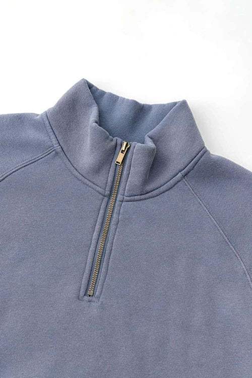 Heavyweight Fleece Full-Zip Hoodie - Blue