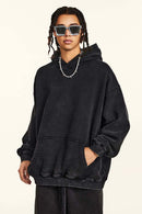 Washed Vintage Fleece Hoodie - Fried Snowflakes