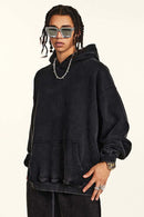 Washed Vintage Fleece Hoodie - Fried Snowflakes