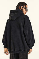 Washed Vintage Fleece Hoodie - Fried Snowflakes