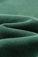 Washed Vintage Fleece Hoodie - Blackish Green