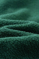 Washed Vintage Fleece Hoodie - Blackish Green