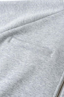 Heavyweight Fleece Zip-Up Hoodie - Flower Gray