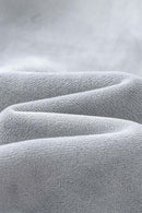 Heavyweight Fleece Zip-Up Hoodie - Flower Gray