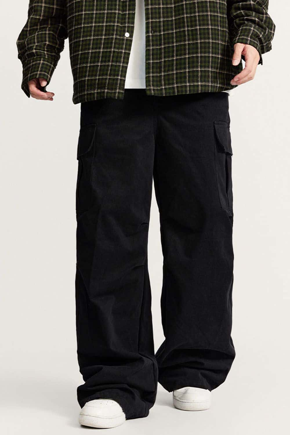 Vintage Wash Multi-Pocket Cargo Pants