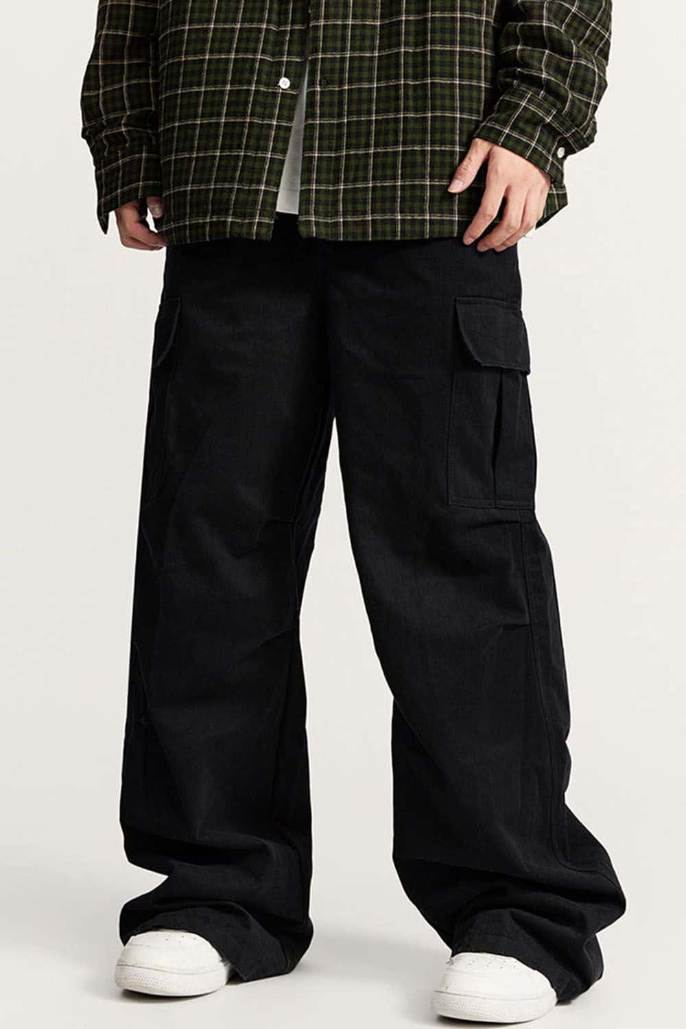 Vintage Wash Multi-Pocket Cargo Pants