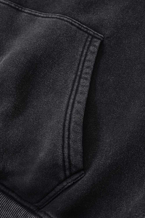 Washed Fleece Graphic Hoodie - Fried Snowflakes