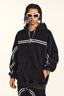 Washed Fleece Graphic Hoodie - Fried Snowflakes