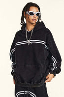 Washed Fleece Graphic Hoodie - Fried Snowflakes