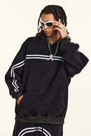 Washed Fleece Graphic Hoodie - Fried Snowflakes