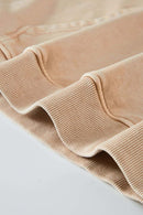 Heavyweight Wax-Dyed Distressed Hoodie - Khaki