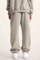 Fleece Lined Relaxed Fit Joggers - Gray Camel