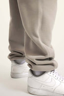 Fleece Lined Relaxed Fit Joggers - Gray Camel