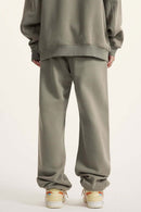 Fleece Lined Relaxed Fit Joggers - Grayish Green