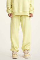 Fleece Lined Relaxed Fit Joggers - Yellow