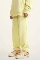 Fleece Lined Relaxed Fit Joggers - Yellow