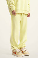 Fleece Lined Relaxed Fit Joggers - Yellow