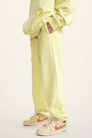 Fleece Lined Relaxed Fit Joggers - Yellow