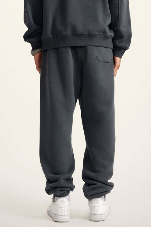 Fleece Lined Relaxed Fit Joggers - Charcoal