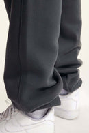 Fleece Lined Relaxed Fit Joggers - Charcoal