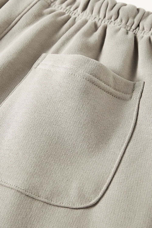 Fleece Lined Relaxed Fit Joggers - Gray Camel