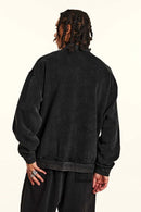 Washed Fleece Zip-Up Hoodie - Fried Snowflakes