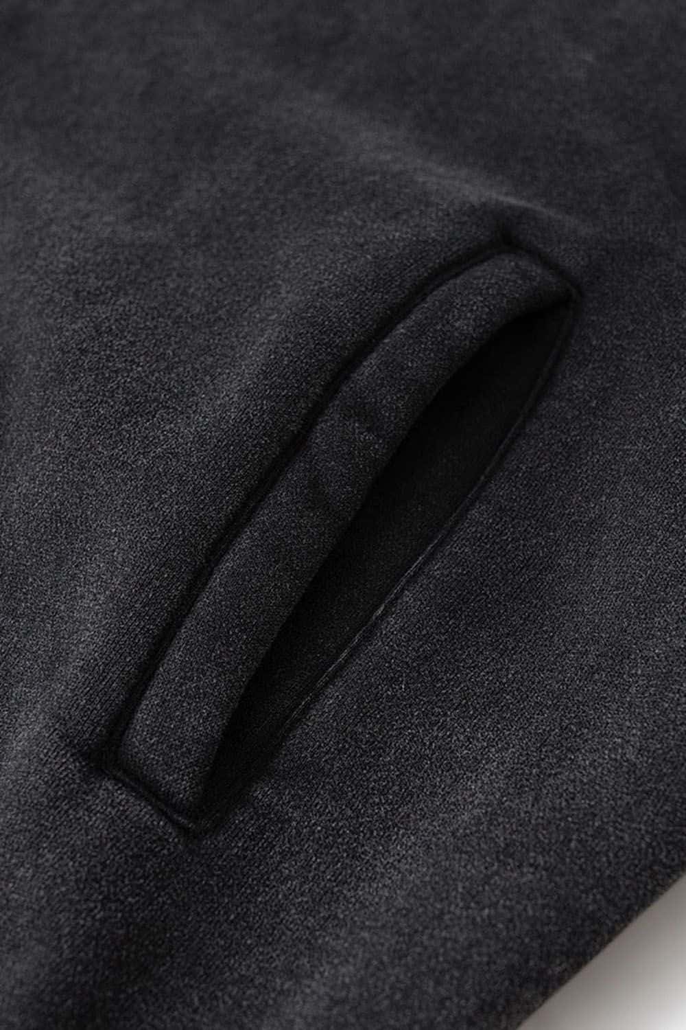 High Street Vintage Wash Fleece-Lined Zip-Up Hoodie