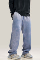 Heavyweight Fleece Wide-Leg Sweatpants - Blue