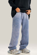 Heavyweight Fleece Wide-Leg Sweatpants - Blue