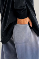 Heavyweight Fleece Wide-Leg Sweatpants - Blue