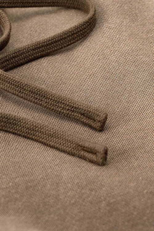 Heavyweight Fleece Wide-Leg Sweatpants - Brown