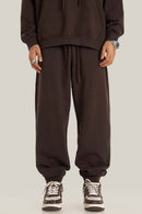 Everyday Drawstring Relaxed Sweatpants - Brown