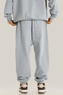 Everyday Drawstring Relaxed Sweatpants - Flower Gray