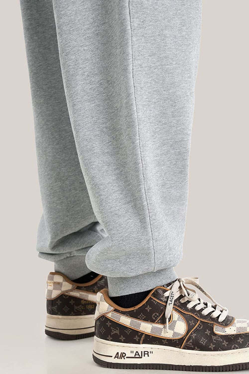 Everyday Drawstring Relaxed Sweatpants - Flower Gray