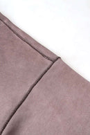 Washed Gradient Graphic Sweatshirt - Plum Purple