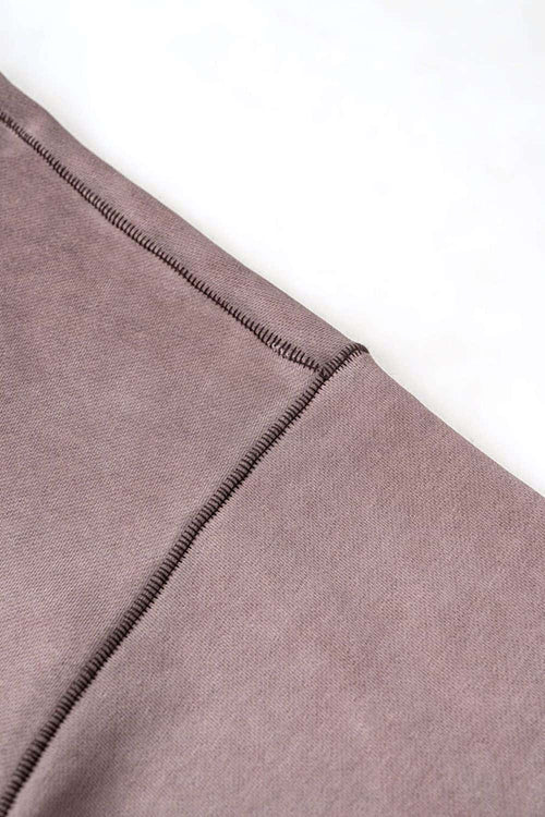Washed Gradient Graphic Sweatshirt - Plum Purple