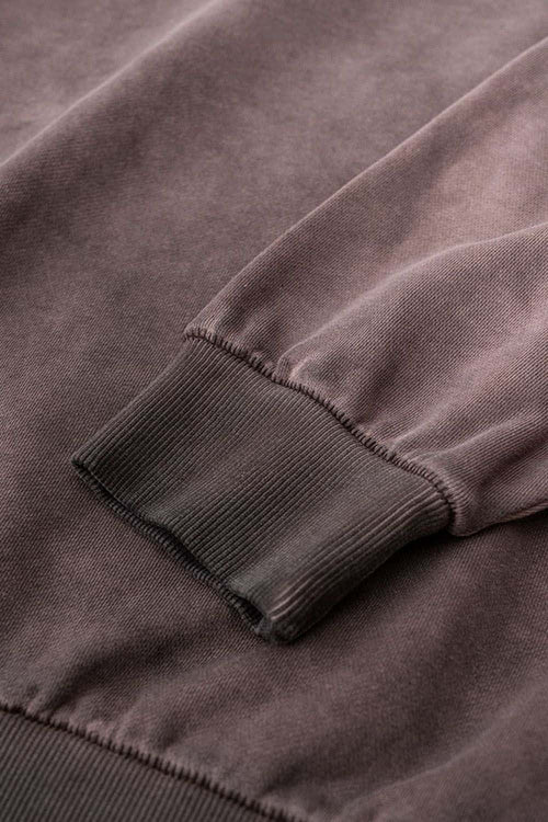 Washed Gradient Graphic Sweatshirt - Plum Purple