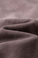 Washed Gradient Graphic Sweatshirt - Plum Purple