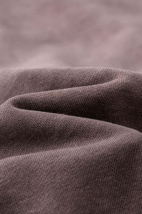 Washed Gradient Graphic Sweatshirt - Plum Purple