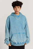 Vintage Wax-Dye Heavyweight Hoodie - Sky Blue
