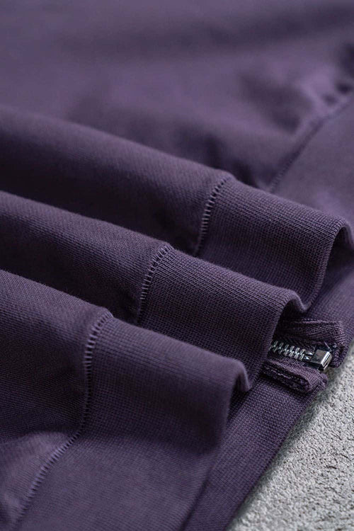 Heavyweight French Terry Zip-Up Hoodie - Raspberry Purple