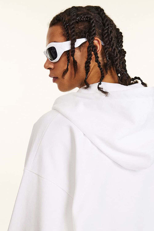 Heavyweight French Terry Zip-Up Hoodie - Teeth White