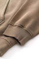 Heavyweight Washed Gradient Fleece Hoodie - Brown