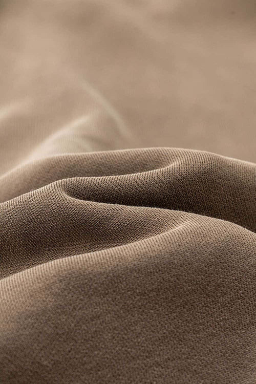 Heavyweight Washed Gradient Fleece Hoodie - Brown