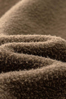 Heavyweight Washed Gradient Fleece Hoodie - Brown